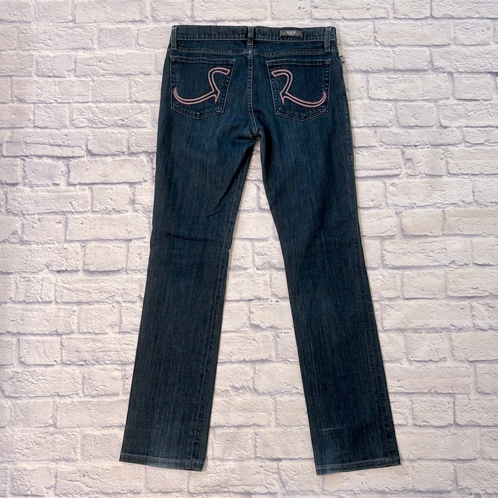 Rock & Republic Stella Jeans Straight Leg Dark Wash Blue Denim Jeans Size 31
